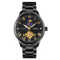 Neues Design Skmei M024 Mode Luxus Gold Herren Automatische mechanische Uhr